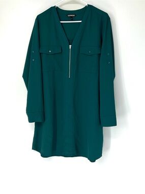 Express teal shift dress women’s large
